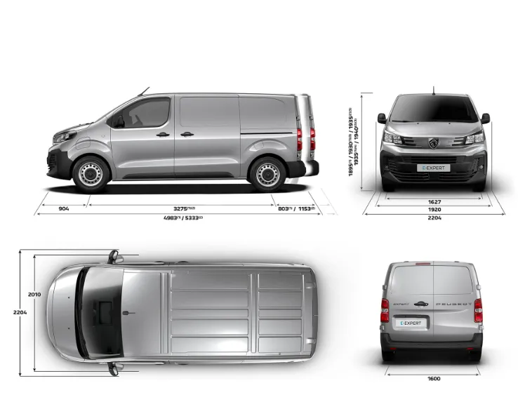 Peugeot Expert Furgon rozměry